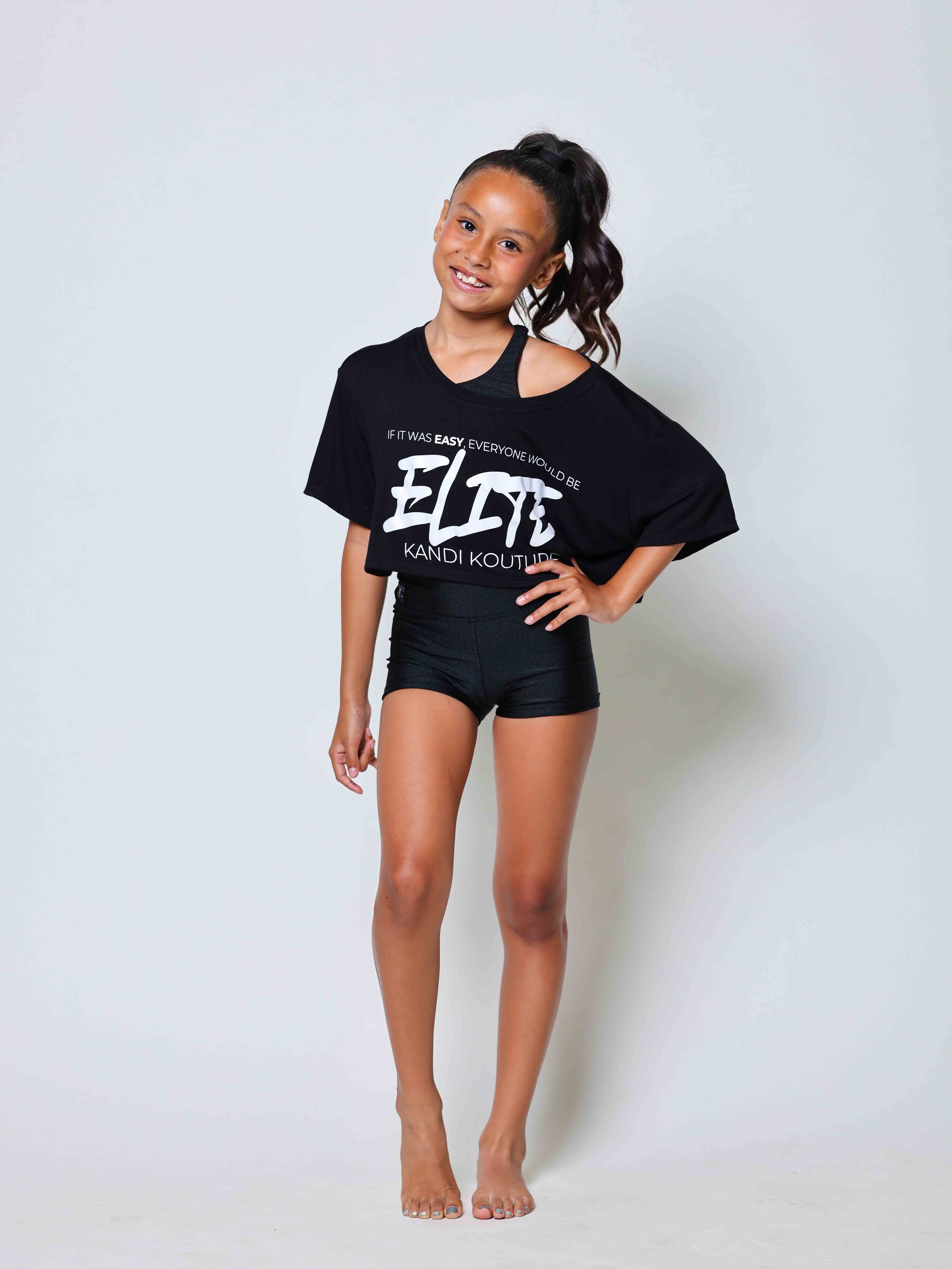 The Perfect Cropped Tee - Black