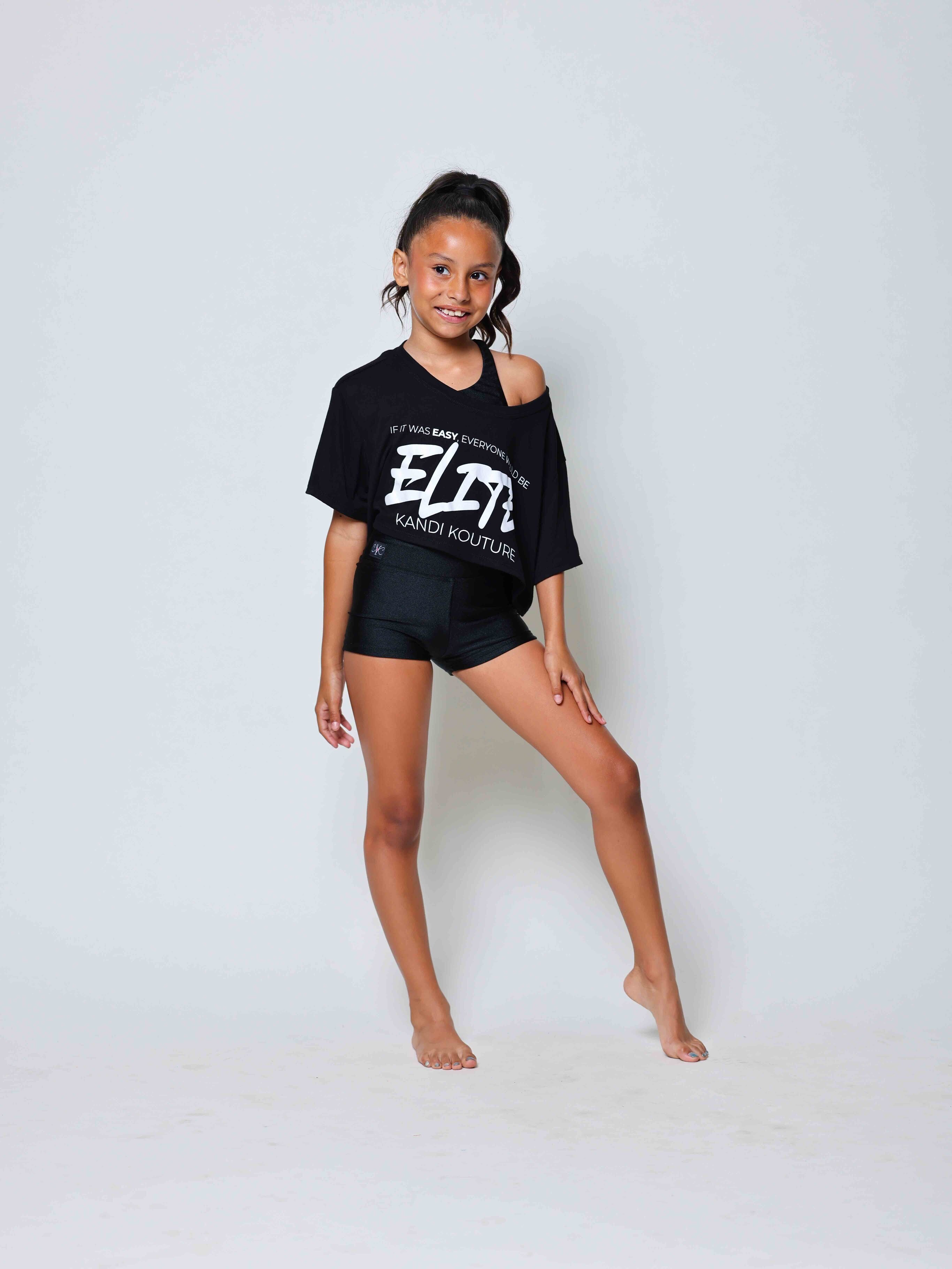 The Perfect Cropped Tee - Black