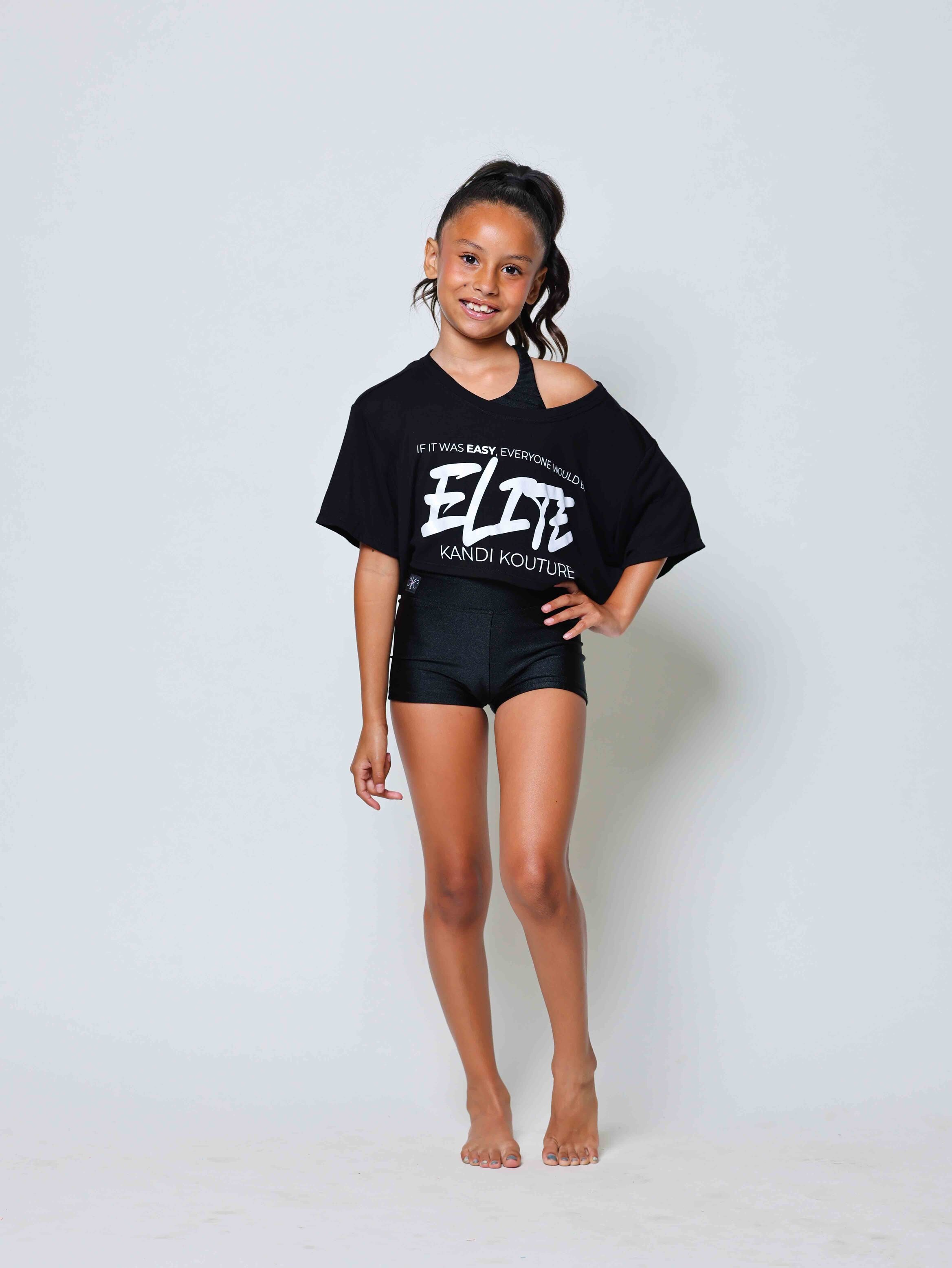 The Perfect Cropped Tee - Black