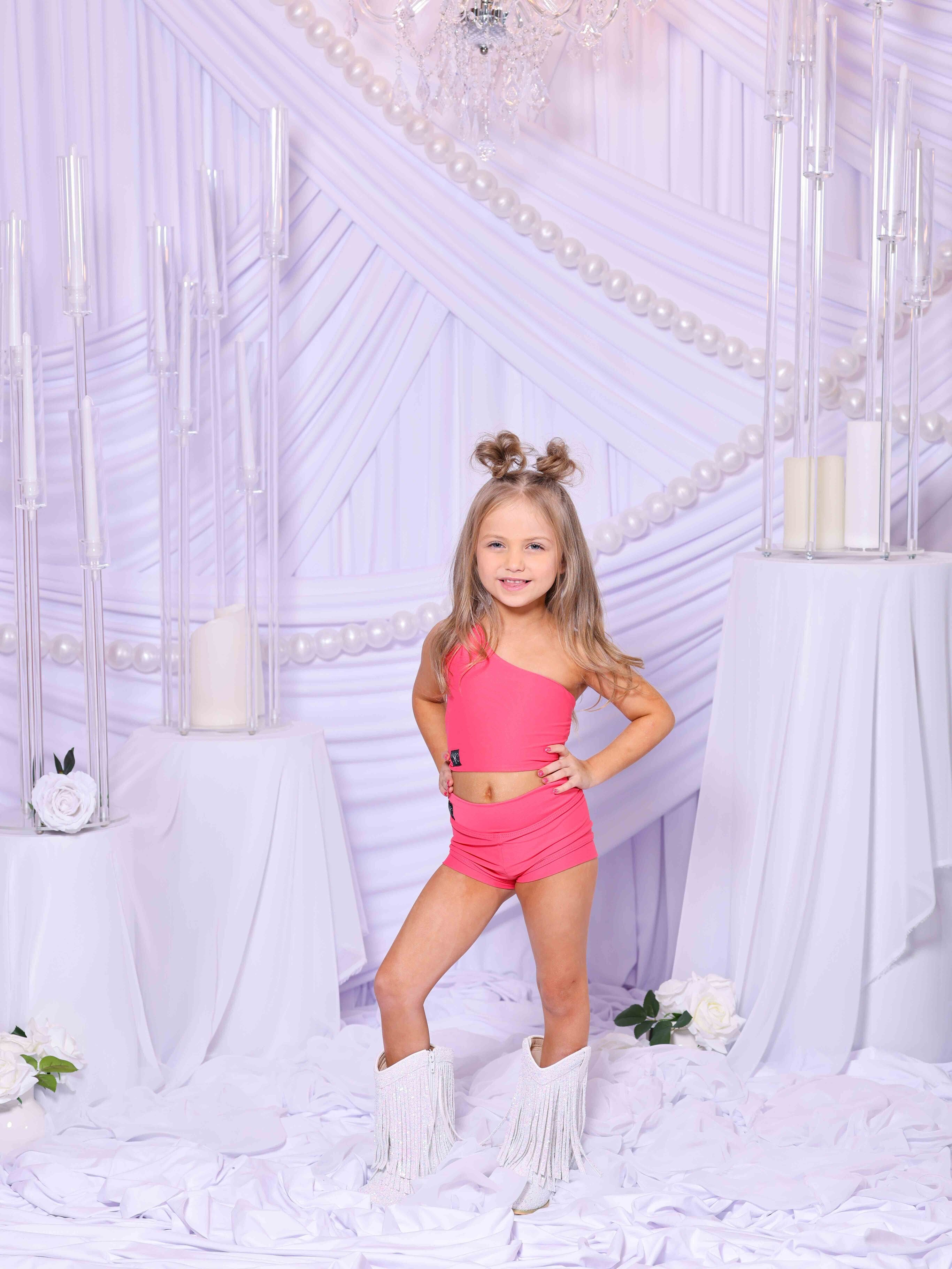 My Time Crop Top - Hot Coral - Ready To Ship