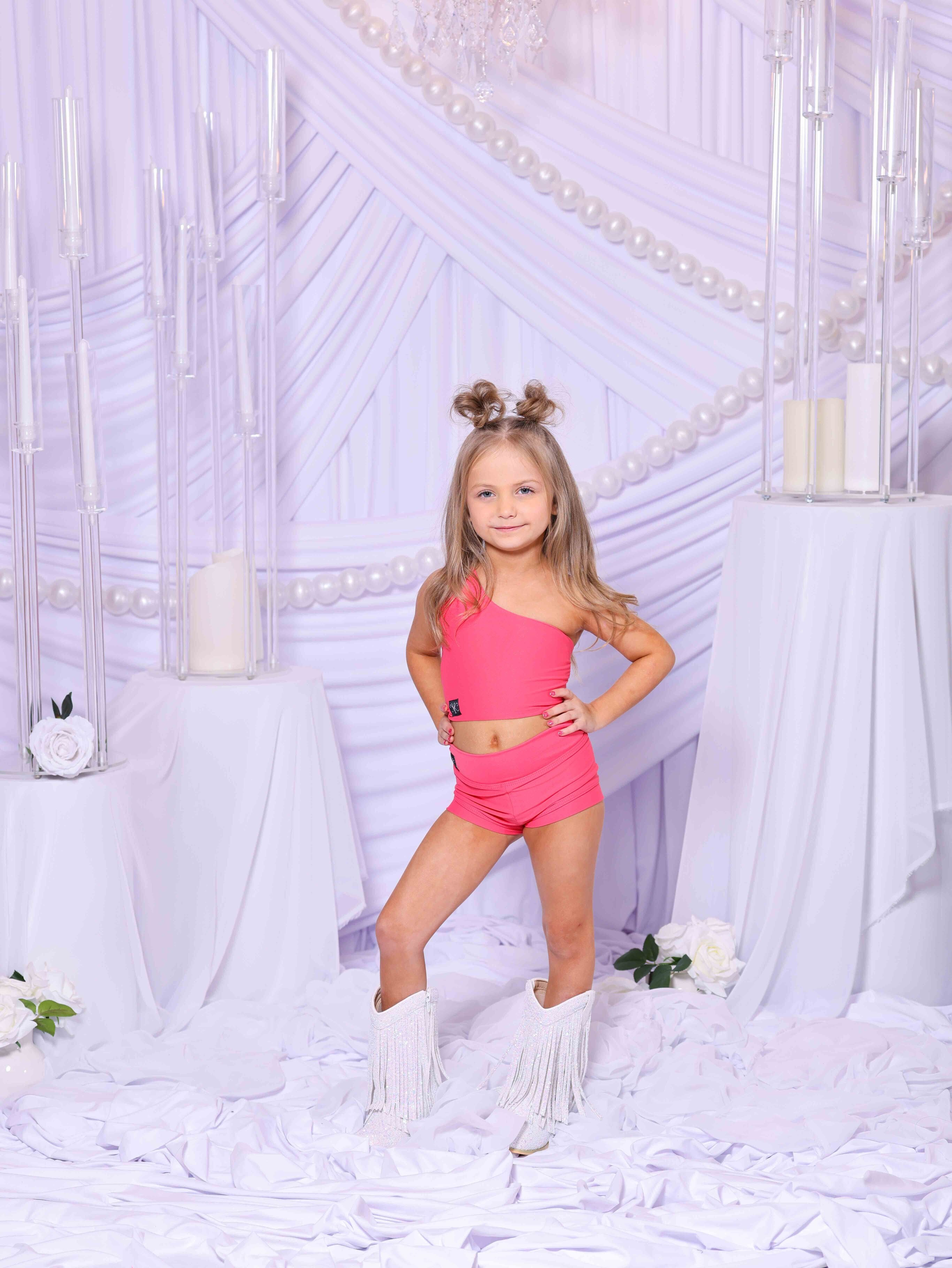 My Time Crop Top - Hot Coral - Ready To Ship