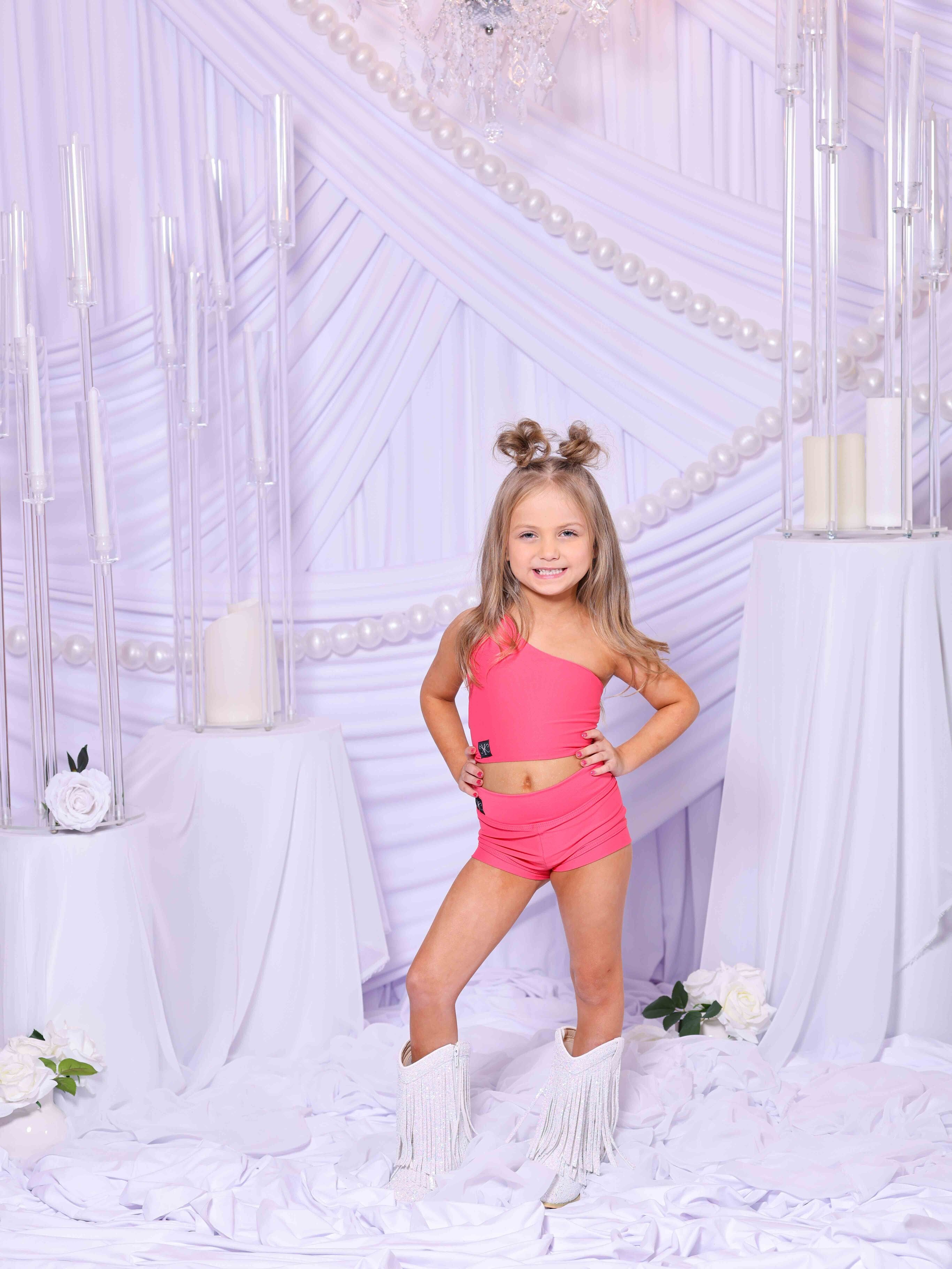 My Time Crop Top - Hot Coral - Ready To Ship