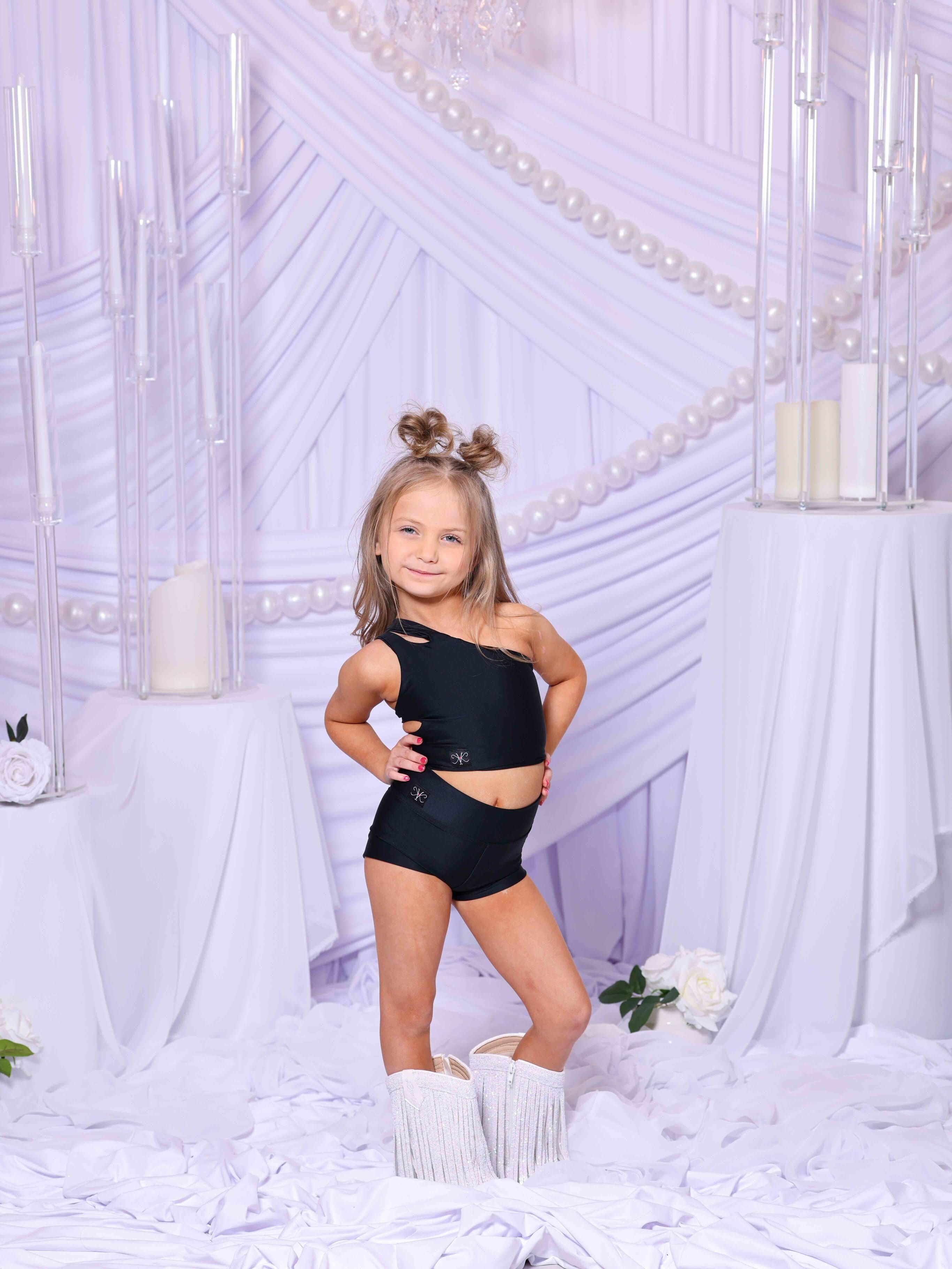 My Time Crop Top - Black - Ready To Ship