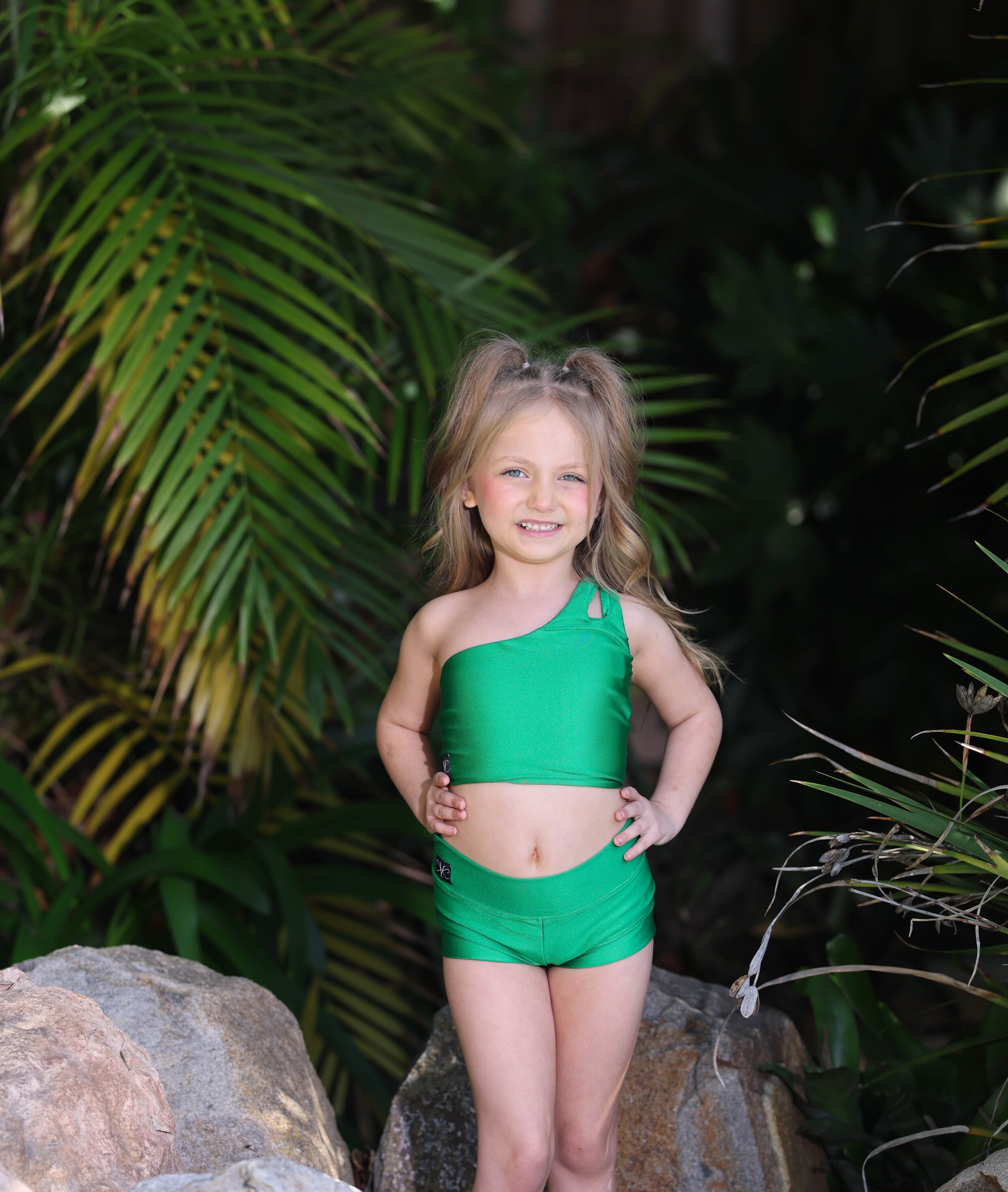 My Time Crop Top - Emerald - Ready To Ship