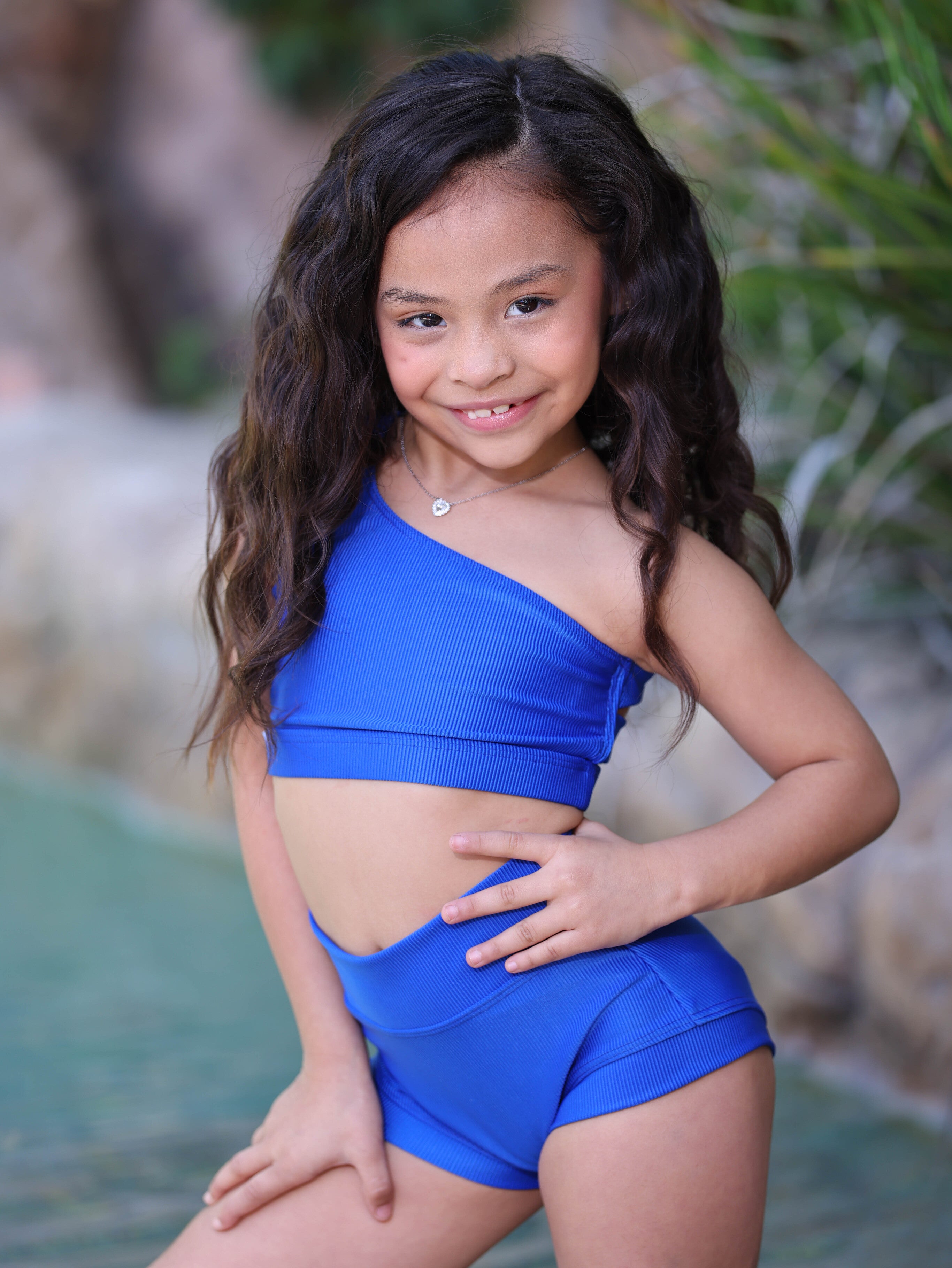 Cross the Line Ribbed VIP Brief - True Blue Ribbed - Ready to Ship