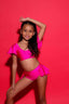 Flutter Bra Top - Fuchsia Shiny - Ready To Ship