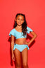 Flutter Bra Top - Sky Blue - Ready To Ship
