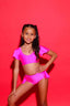 Flutter Bra Top - Tropical Pink - Ready To Ship