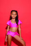 Flutter Bra Top - Tropical Pink - Ready To Ship