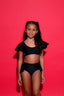 Flutter Bra Top - Black - Ready To Ship