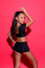 Flutter Bra Top - Black - Ready To Ship
