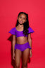 Flutter Bra Top - Purple - Ready To Ship