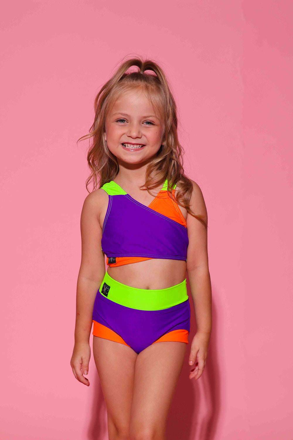 Cross My Heart VIP Brief - Purple/Neon Orange/Neon Green - Ready To Ship - Halloween Limited Edition