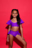 Flutter Bra Top - Purple - Ready To Ship
