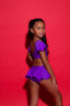 Flutter Bra Top - Purple - Ready To Ship
