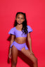 Flutter Bra Top - Lavender - Ready To Ship