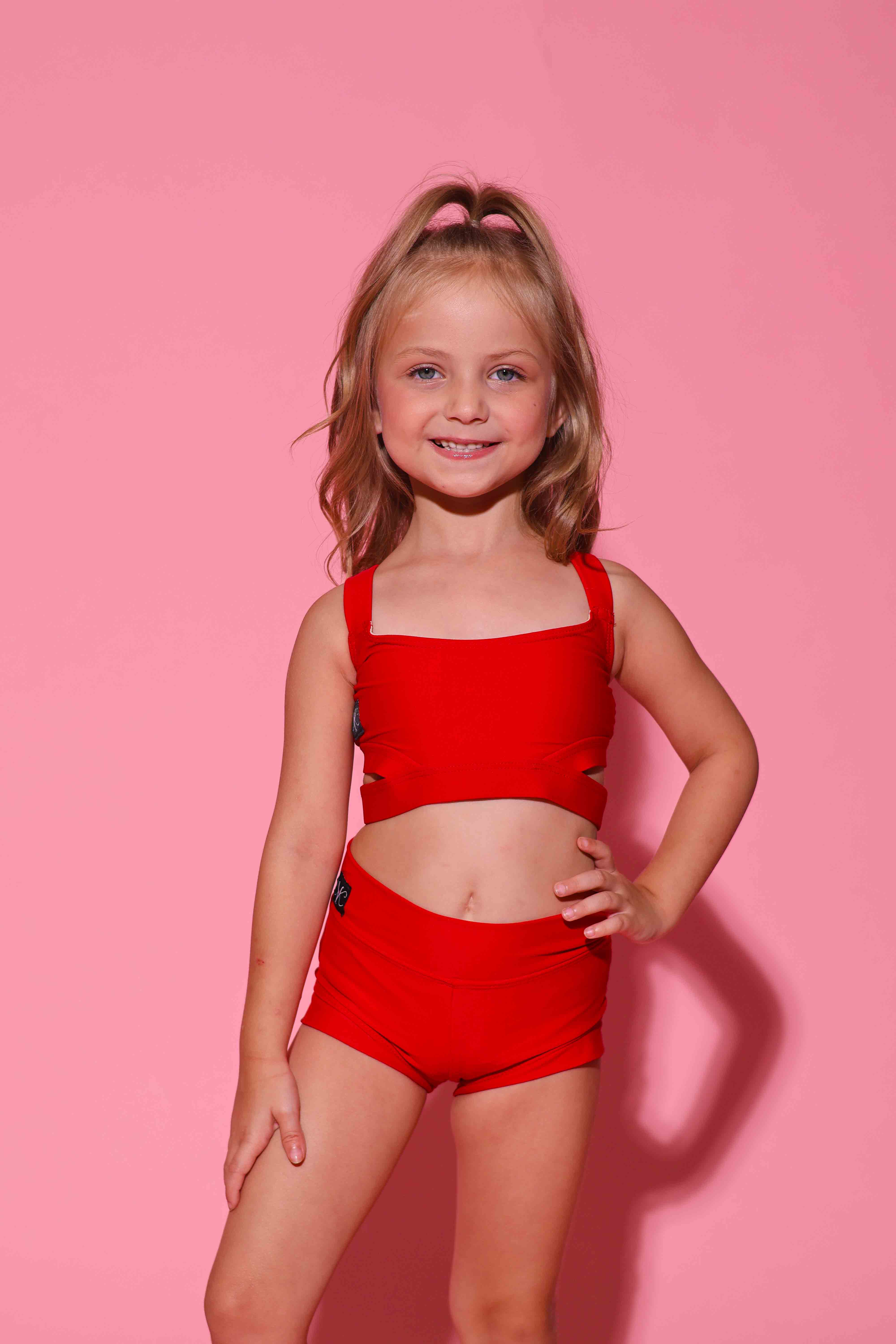 Side Hustle Celebrity Short - Red - Ready To Ship