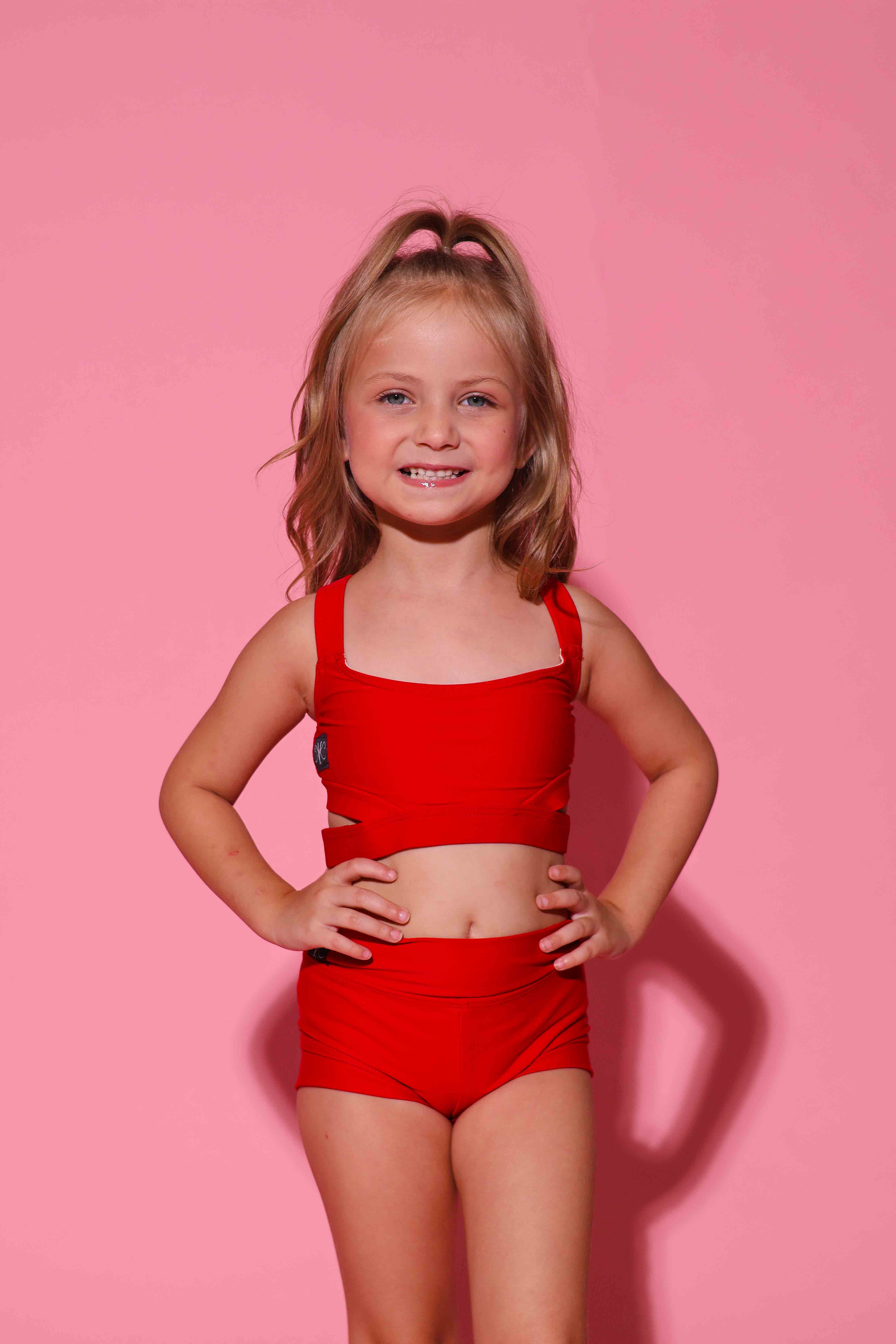 Side Hustle Celebrity Short - Red - Ready To Ship