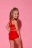 Side Hustle Bra Top - Red - Ready To Ship