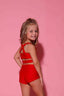 Side Hustle Bra Top - Red - Ready To Ship