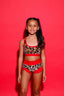 Lolita Bra Top - Jungle Velvet/Red - Ready To Ship