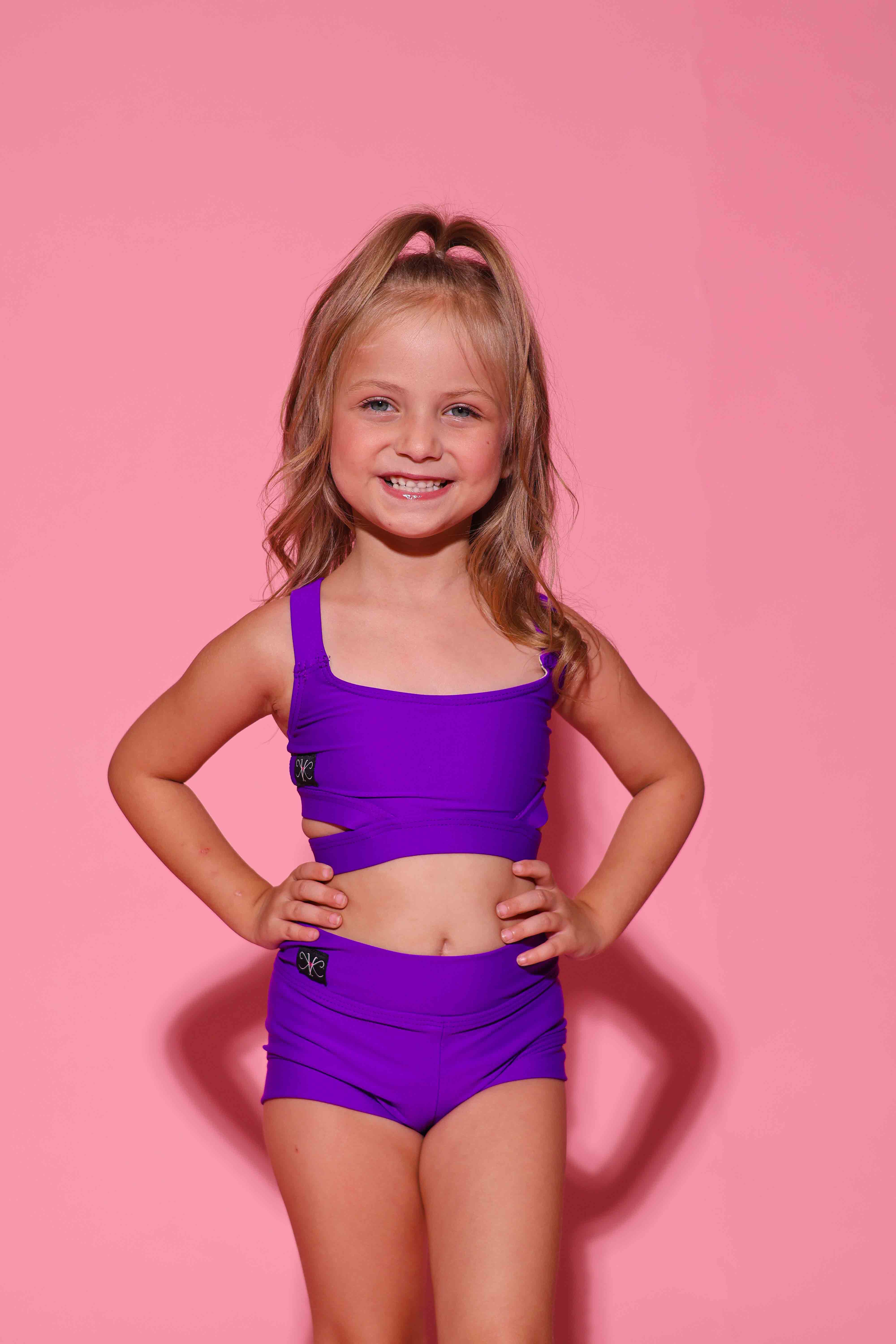 Side Hustle Celebrity Short - Purple - Ready To Ship