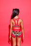 Lolita Bra Top - Jungle Velvet/Red - Ready To Ship