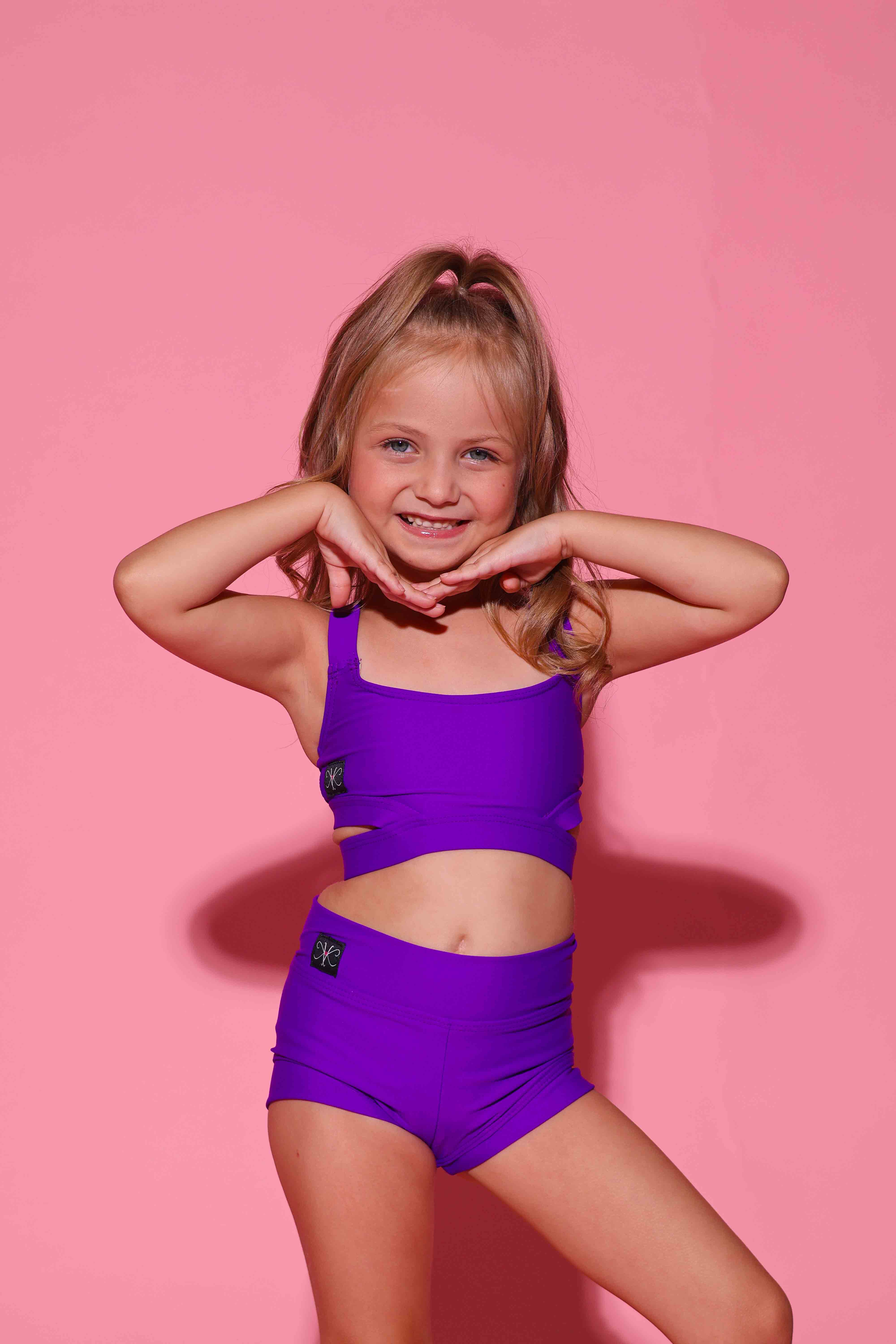 Side Hustle Celebrity Short - Purple - Ready To Ship