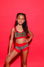 Lolita Bra Top - Cheetah Velvet/Red - Ready To Ship