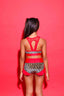 Lolita Brief - Cheetah Velvet/Red - Ready To Ship