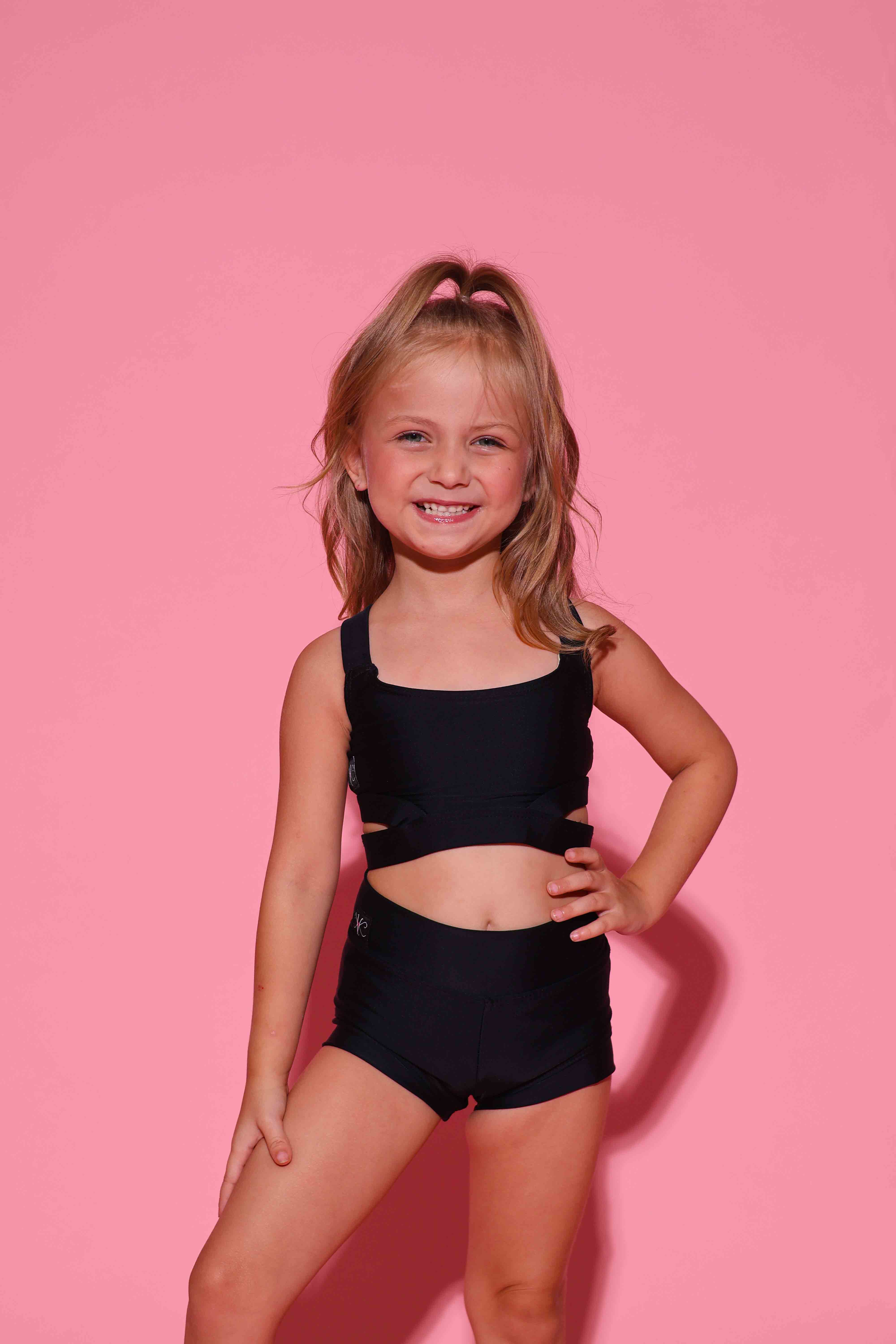 Side Hustle Bra Top - Black - Ready To Ship