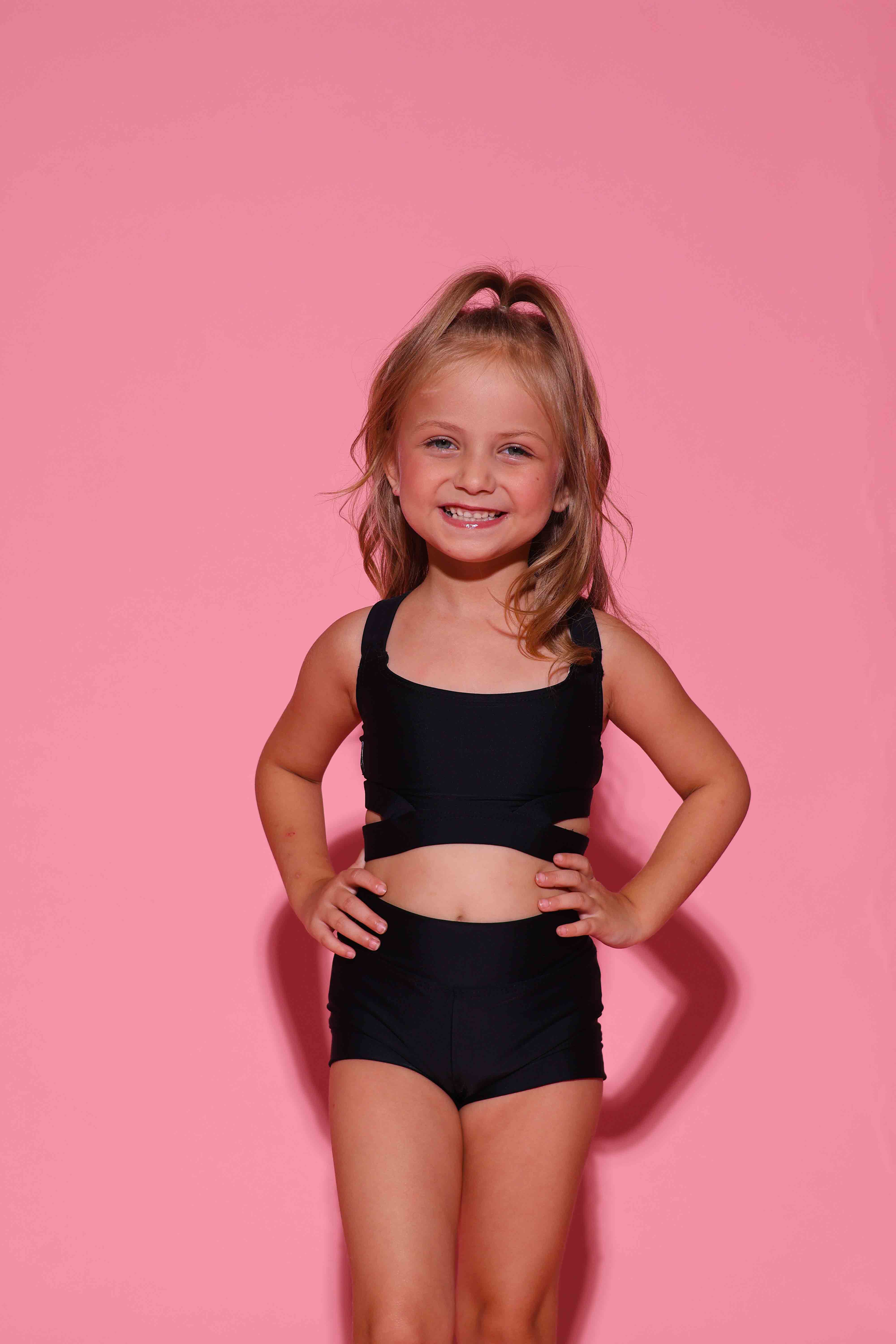 Side Hustle Bra Top - Black - Ready To Ship