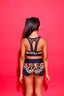 Lolita Bra Top - Jungle Velvet/Black - Ready To Ship