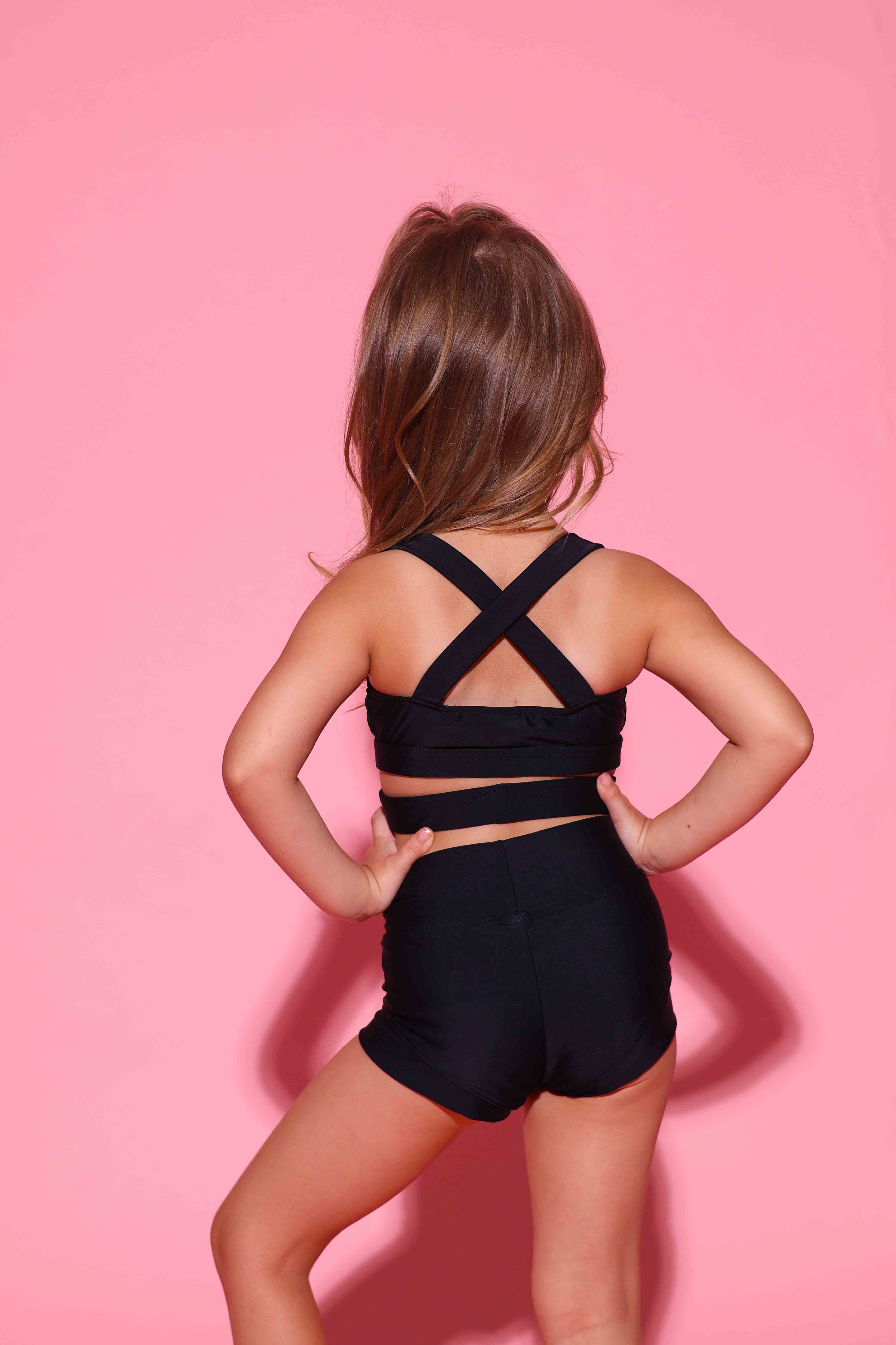 Side Hustle Bra Top - Black - Ready To Ship