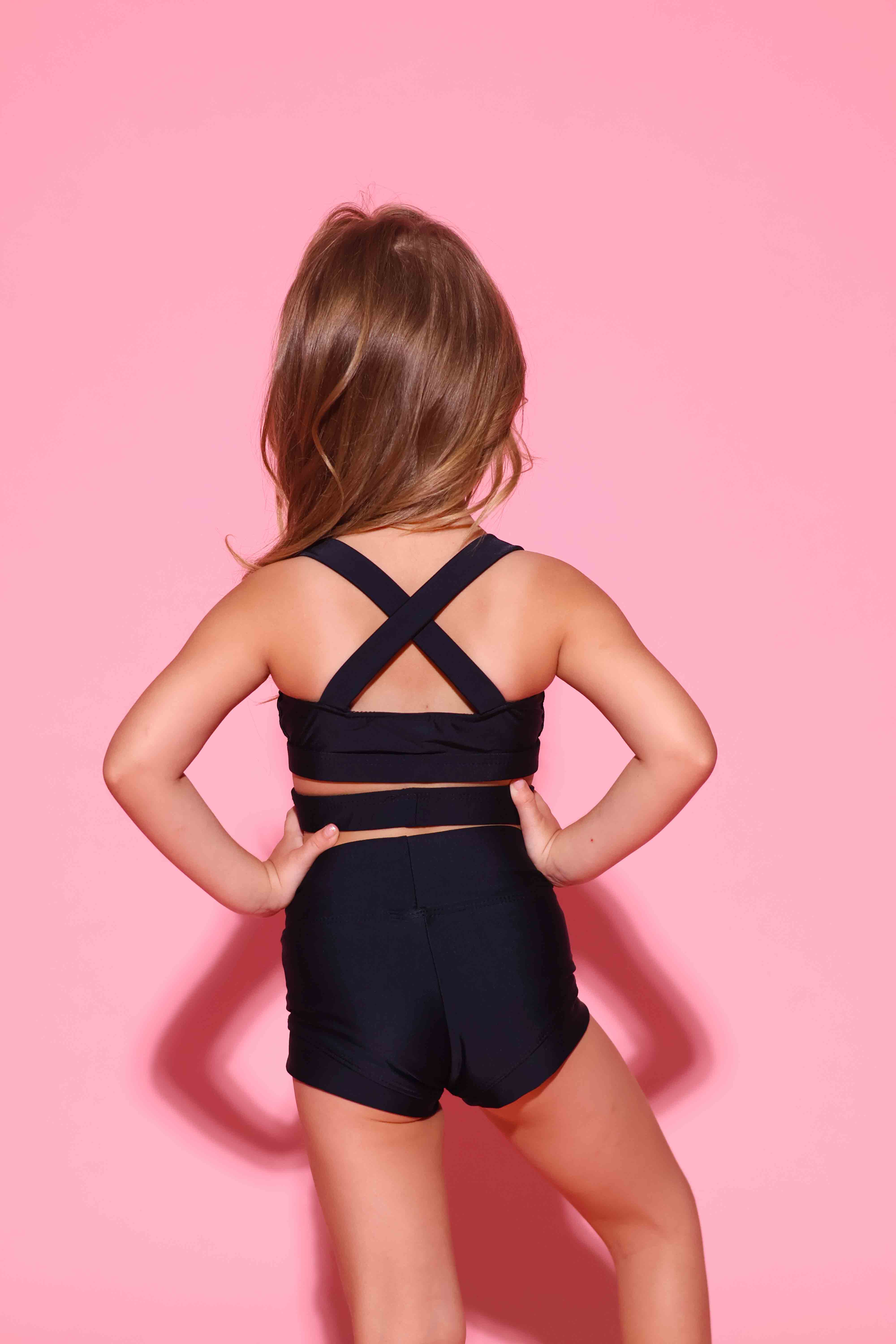 Side Hustle Bra Top - Black - Ready To Ship
