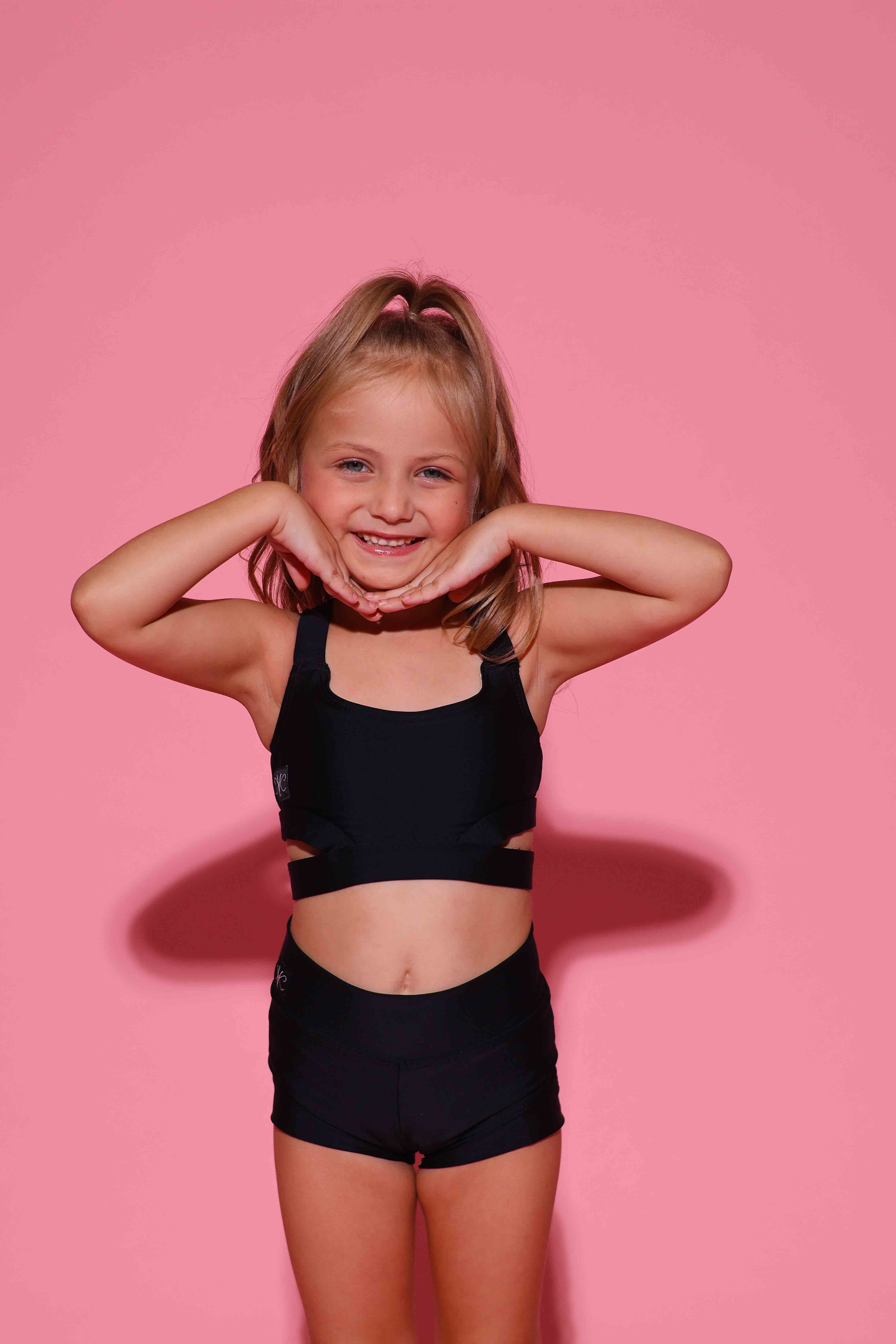 Side Hustle Bra Top - Black - Ready To Ship