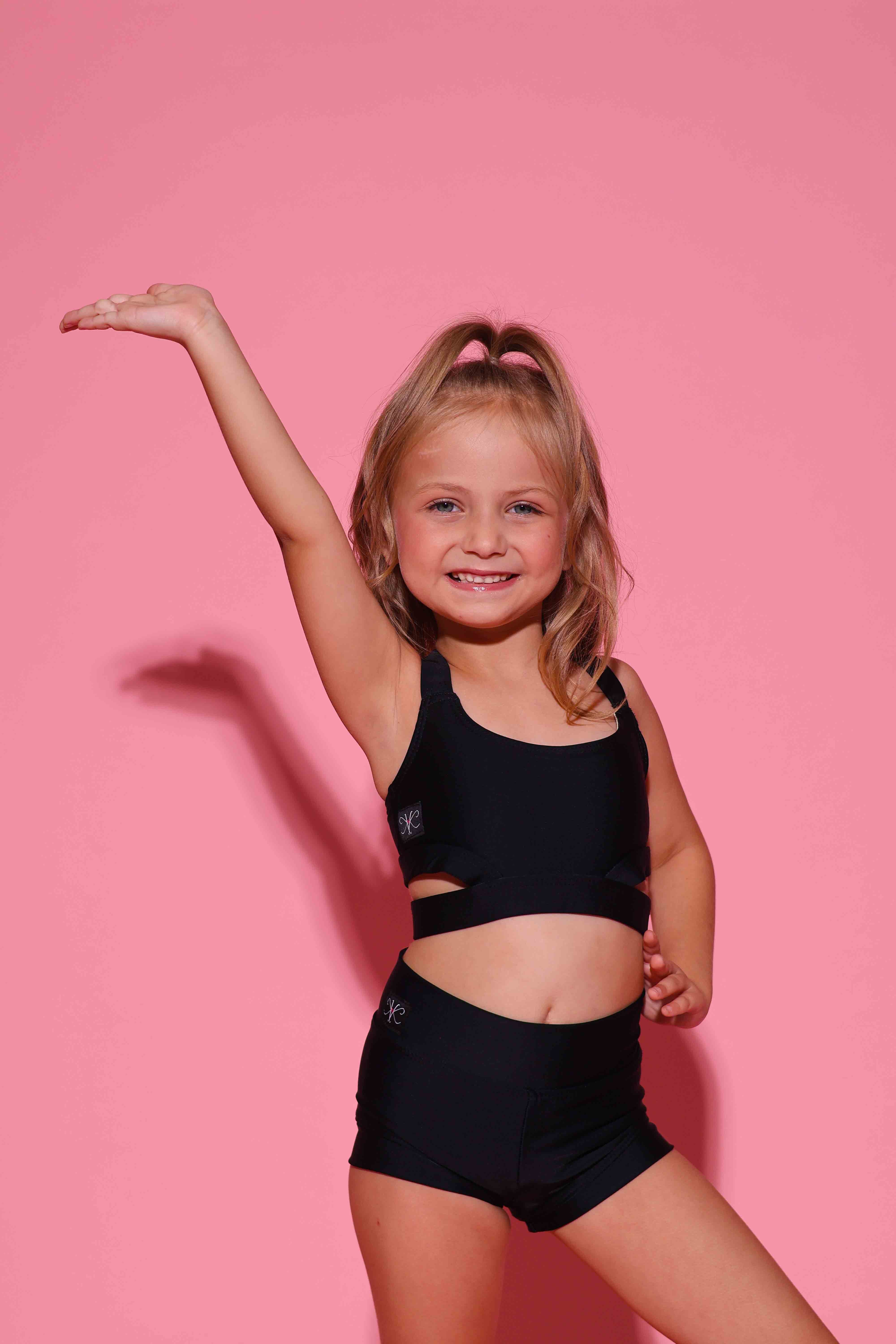 Side Hustle Bra Top - Black - Ready To Ship