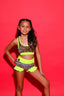 Lolita Brief - Cheetah Velvet/Neon Yellow - Ready To Ship