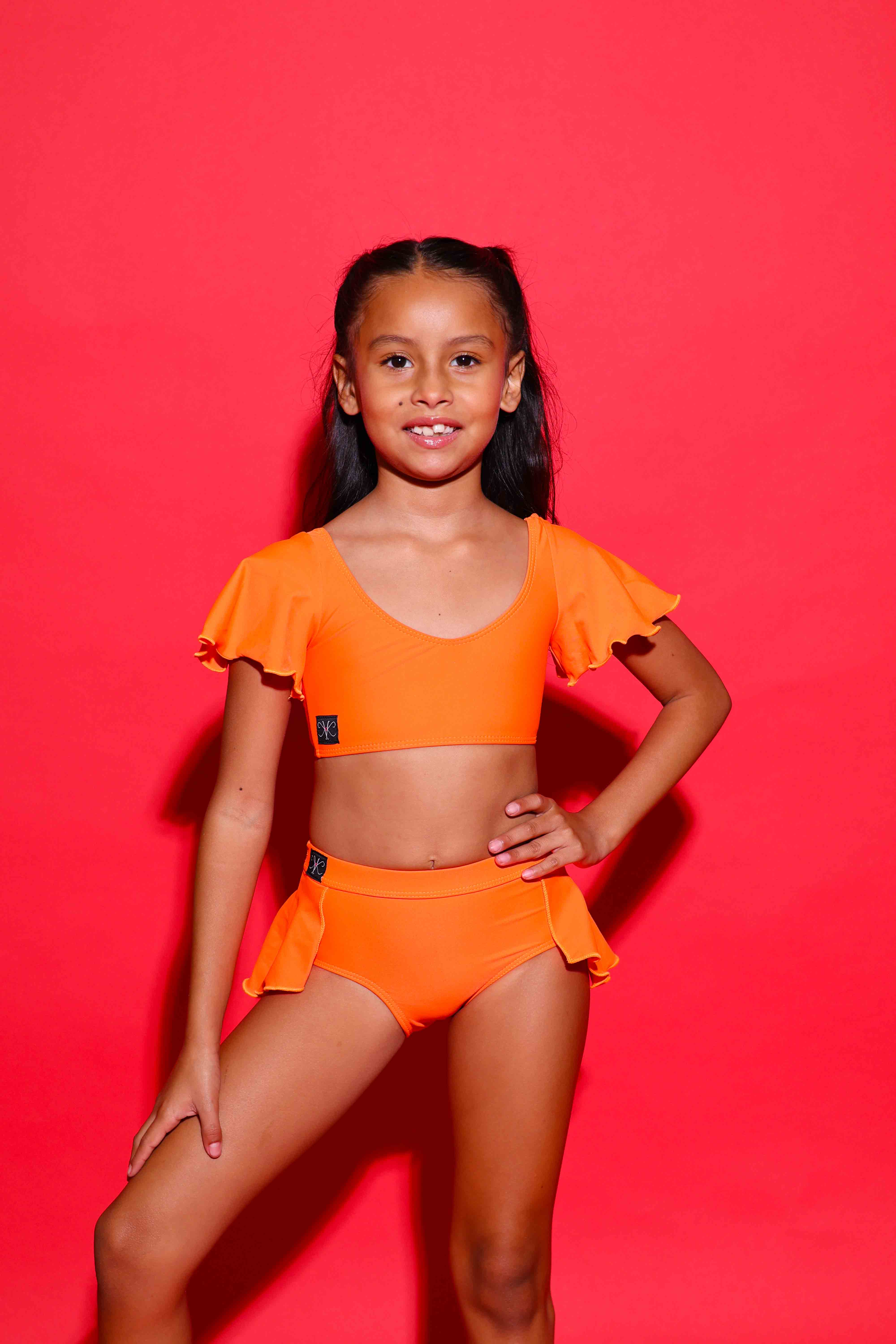 Flutter Brief - Neon Orange - Ready To Ship