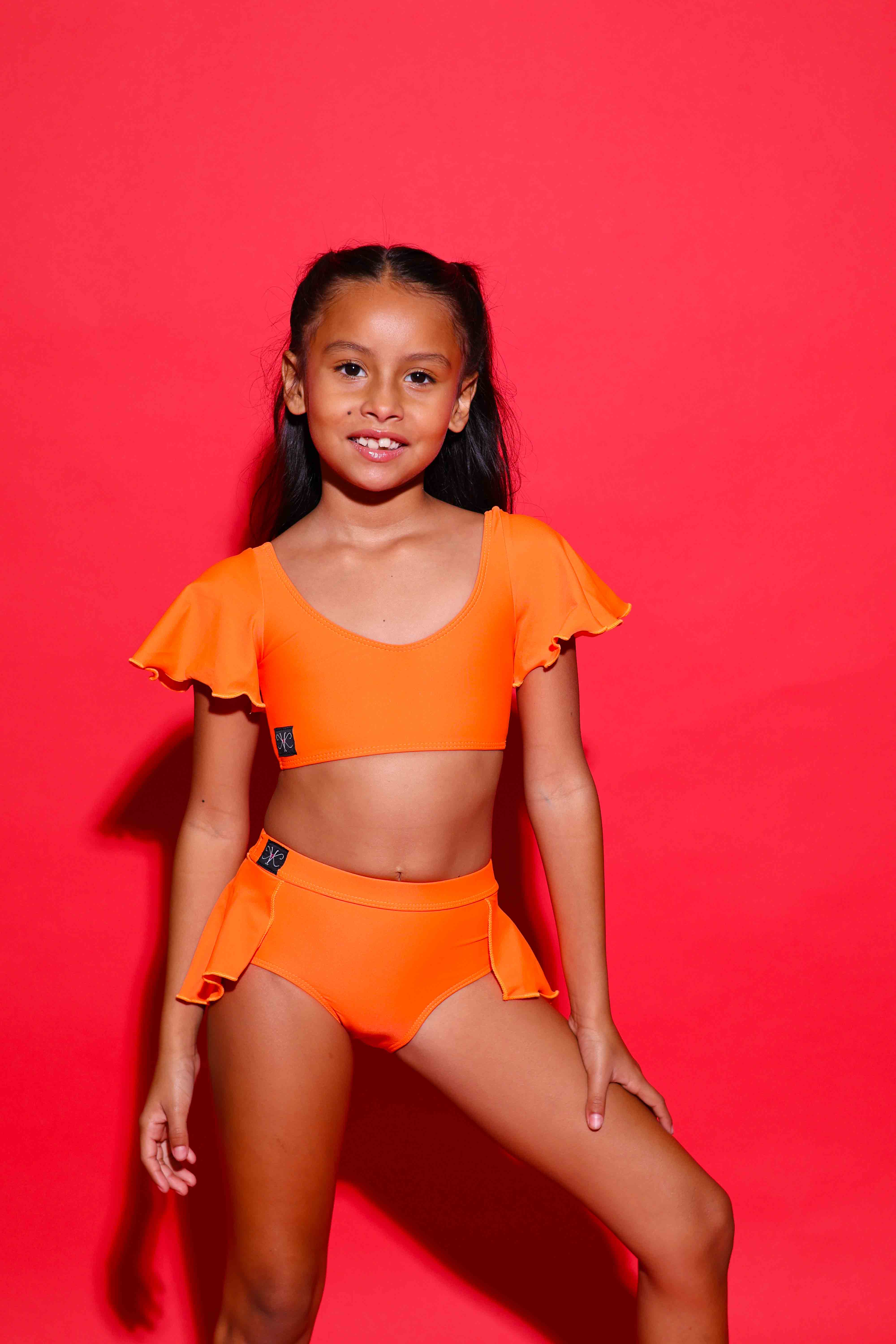 Flutter Brief - Neon Orange - Ready To Ship