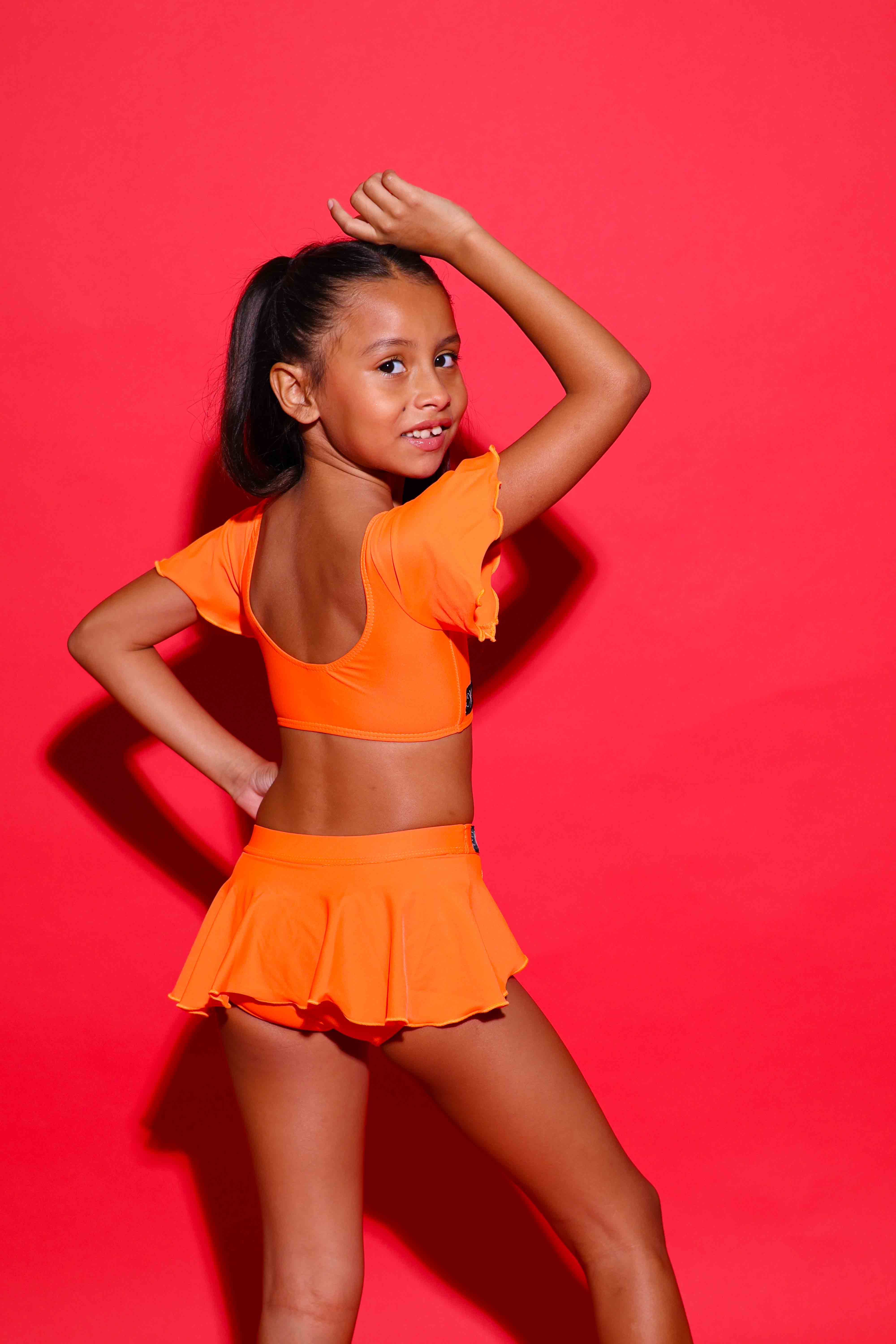 Flutter Brief - Neon Orange - Ready To Ship