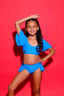 Flutter Bra Top - Turquoise - Ready To Ship