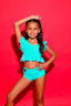 All Dolled Up Crop Top - Mint/Lilac - Ready To Ship