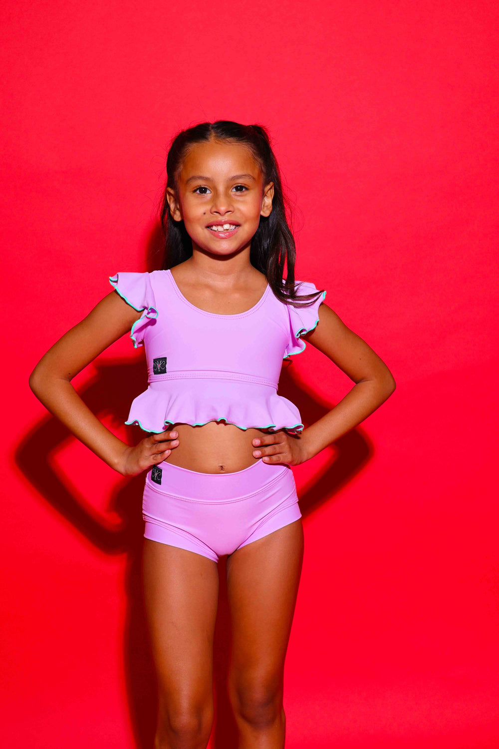 All Dolled Up Crop Top - Lavender Mist/Mint - Ready To Ship