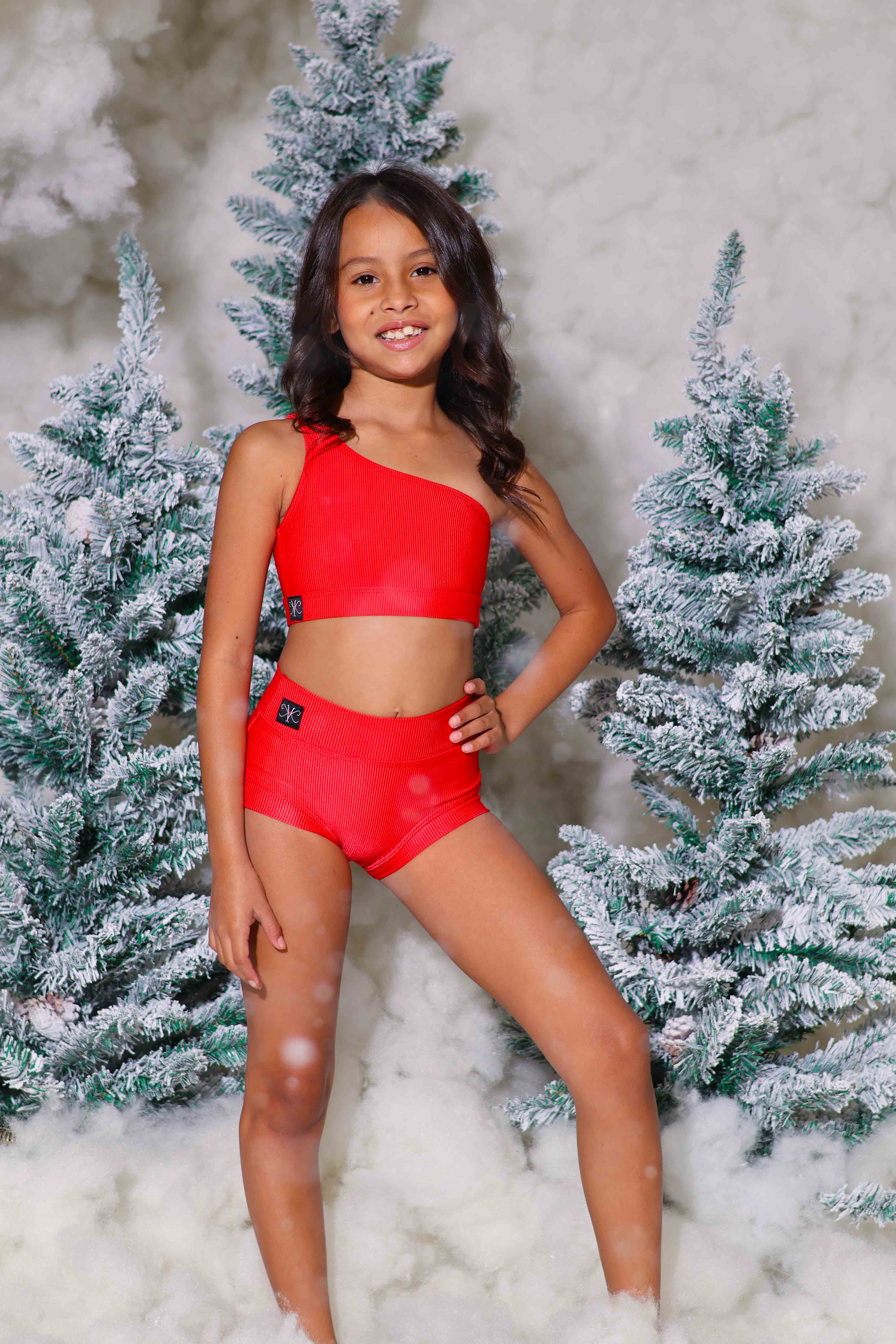 Cross the Line Ribbed Bra Top - Carmino Ribbed - Ready to Ship