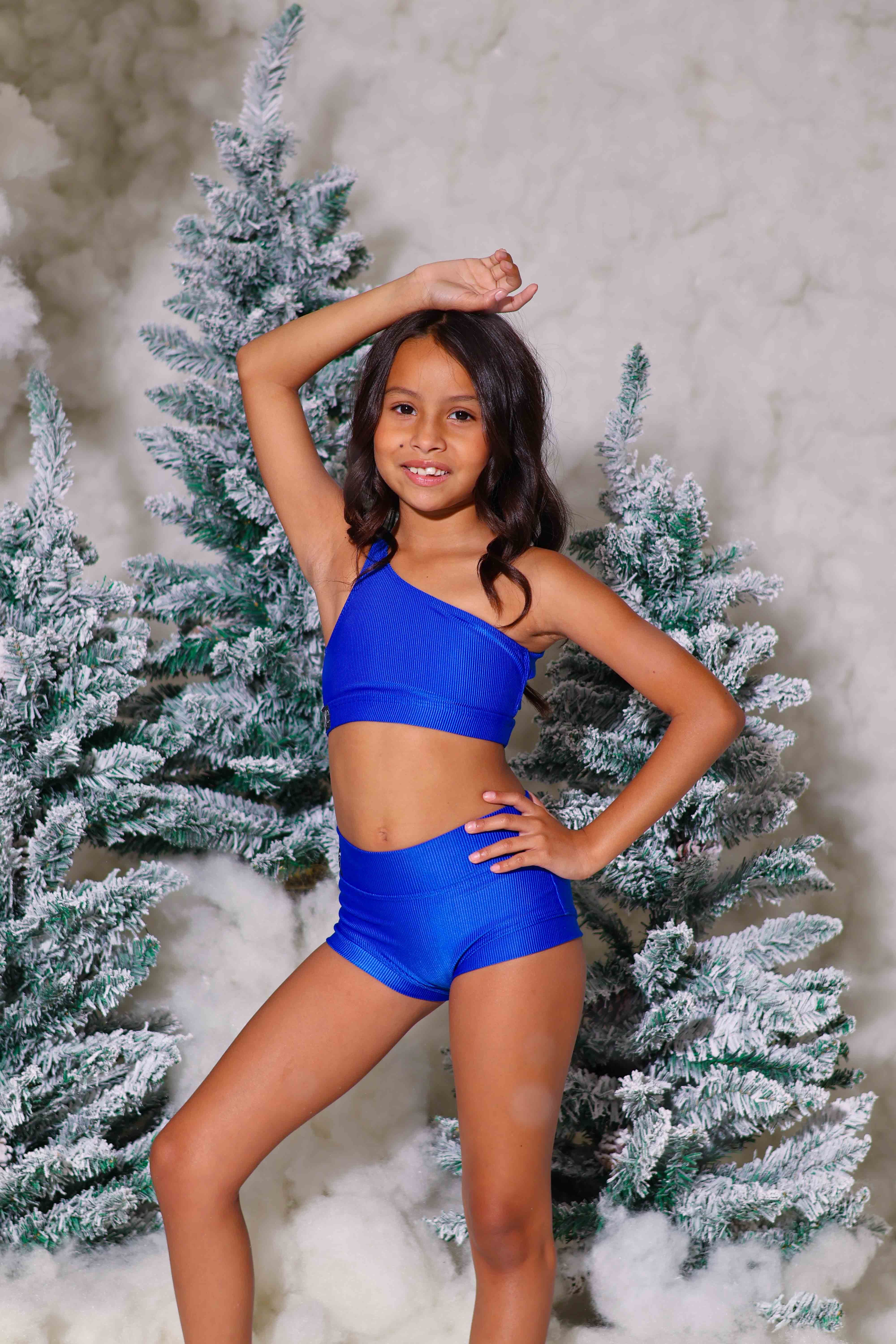 Cross the Line Ribbed VIP Brief - True Blue Ribbed - Ready to Ship