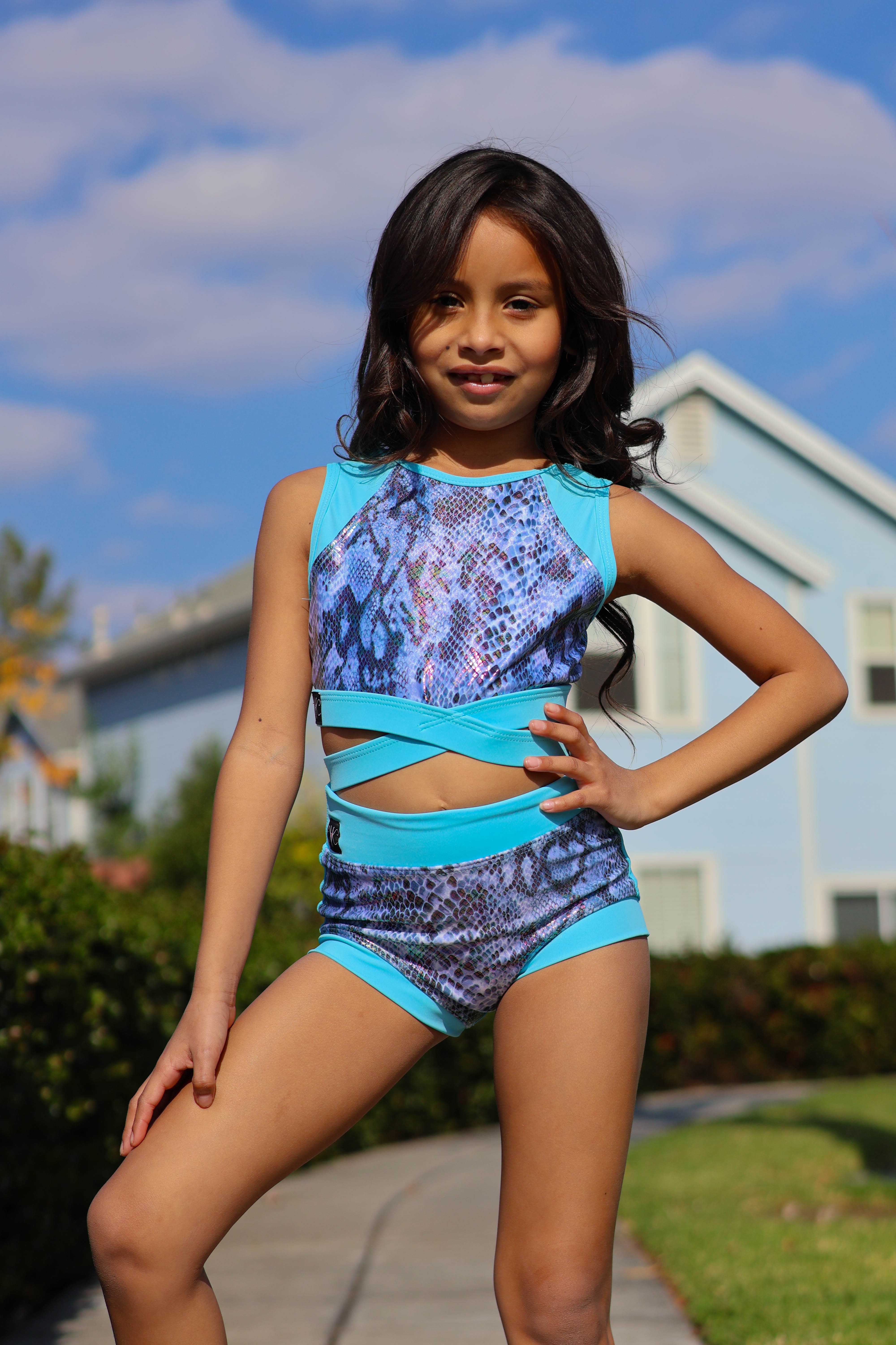 Criss Cross VIP Brief - Sky Blue Viper - Ready to Ship