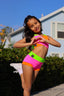 Cross My Heart Bra Top - Neon Tri-Color - Ready To Ship