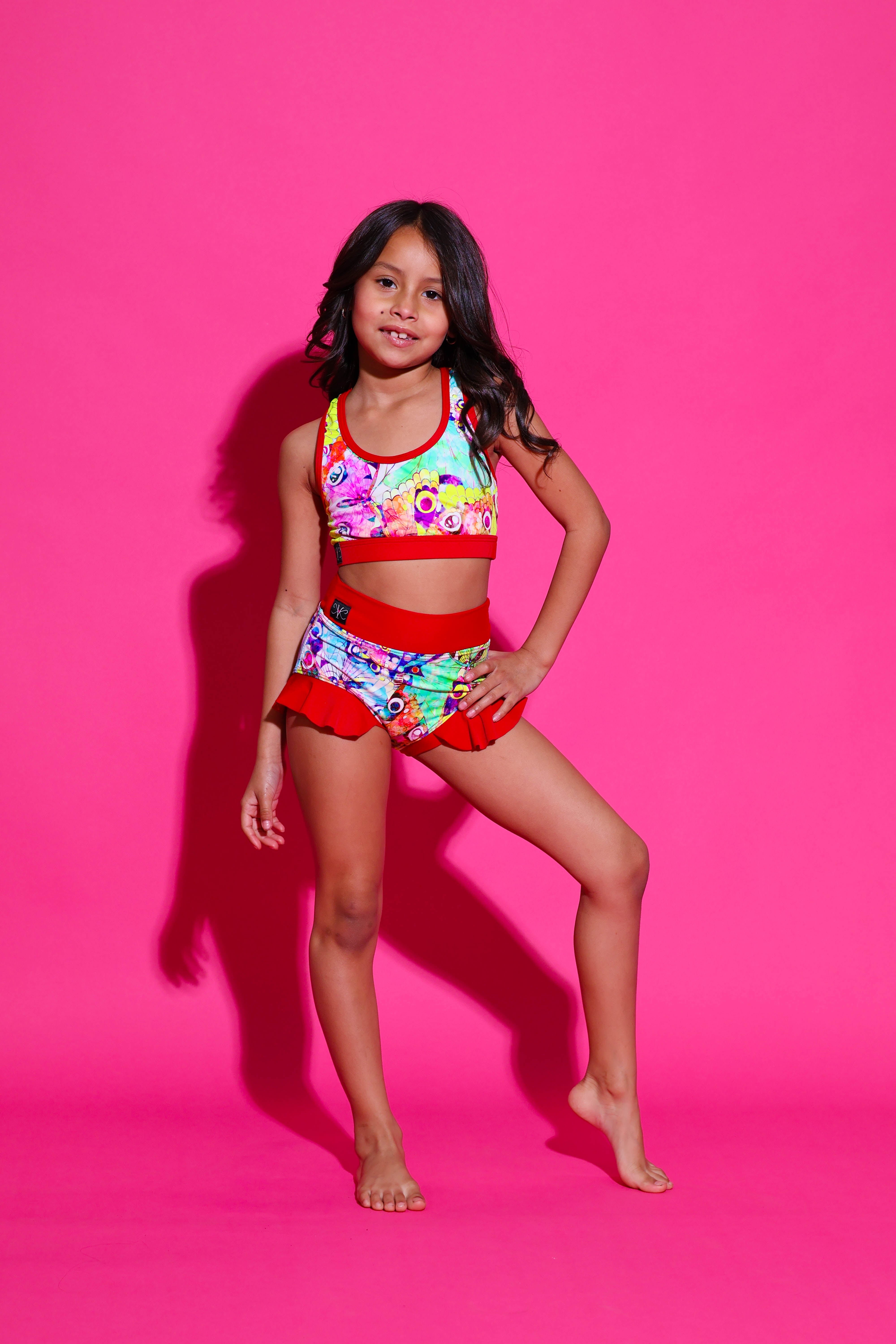Lolita Brief- Butterflies/Watermelon - Ready To Ship - Final Sale