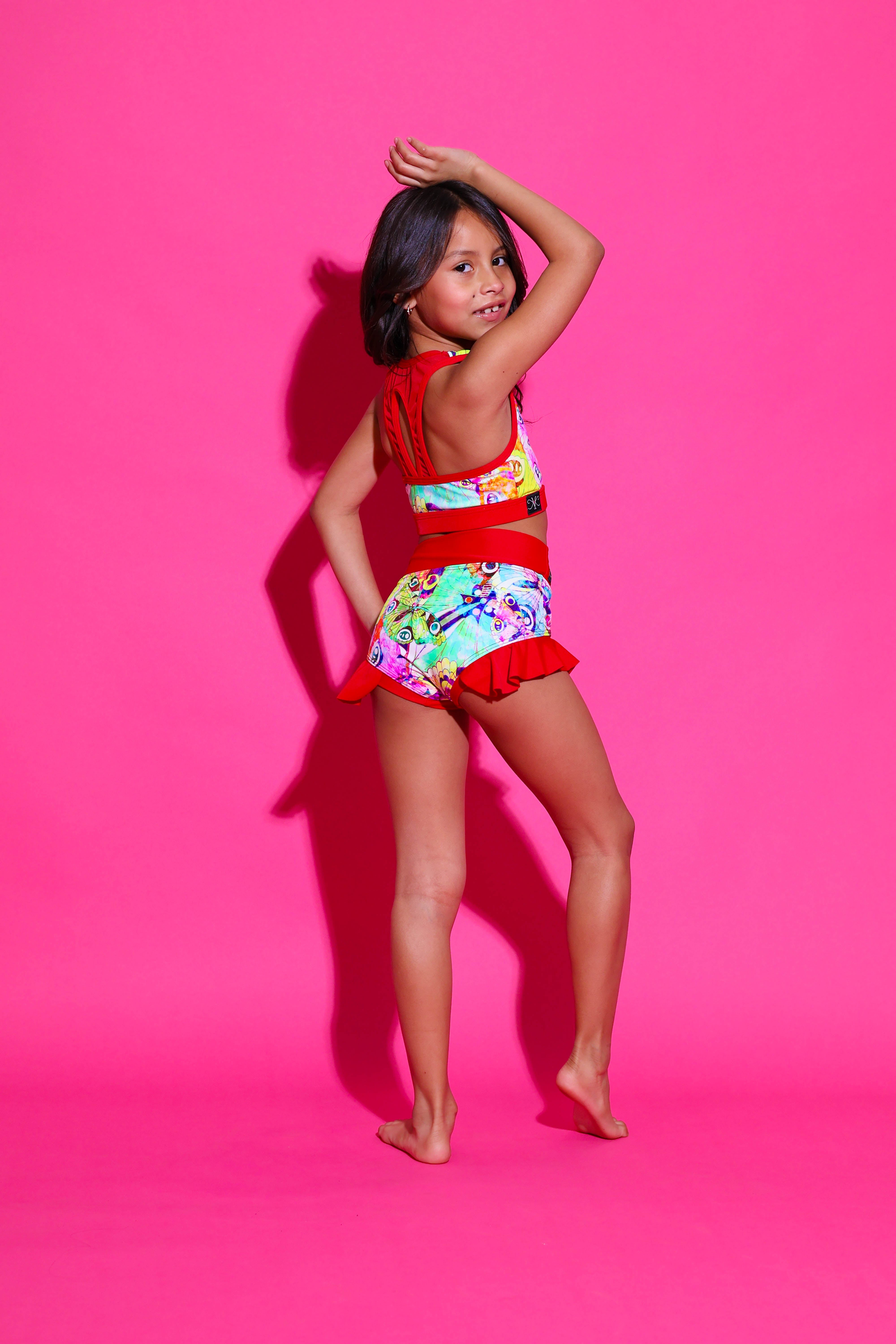 Lolita Brief- Butterflies/Watermelon - Ready To Ship - Final Sale